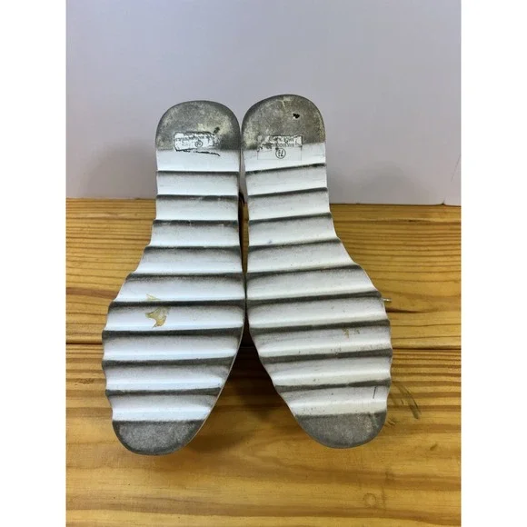 Metallic Rose Gold Platform Oxford Shoes Size 7.5 Lug Sole Chunky Lace-Up - Picture 8 of 8